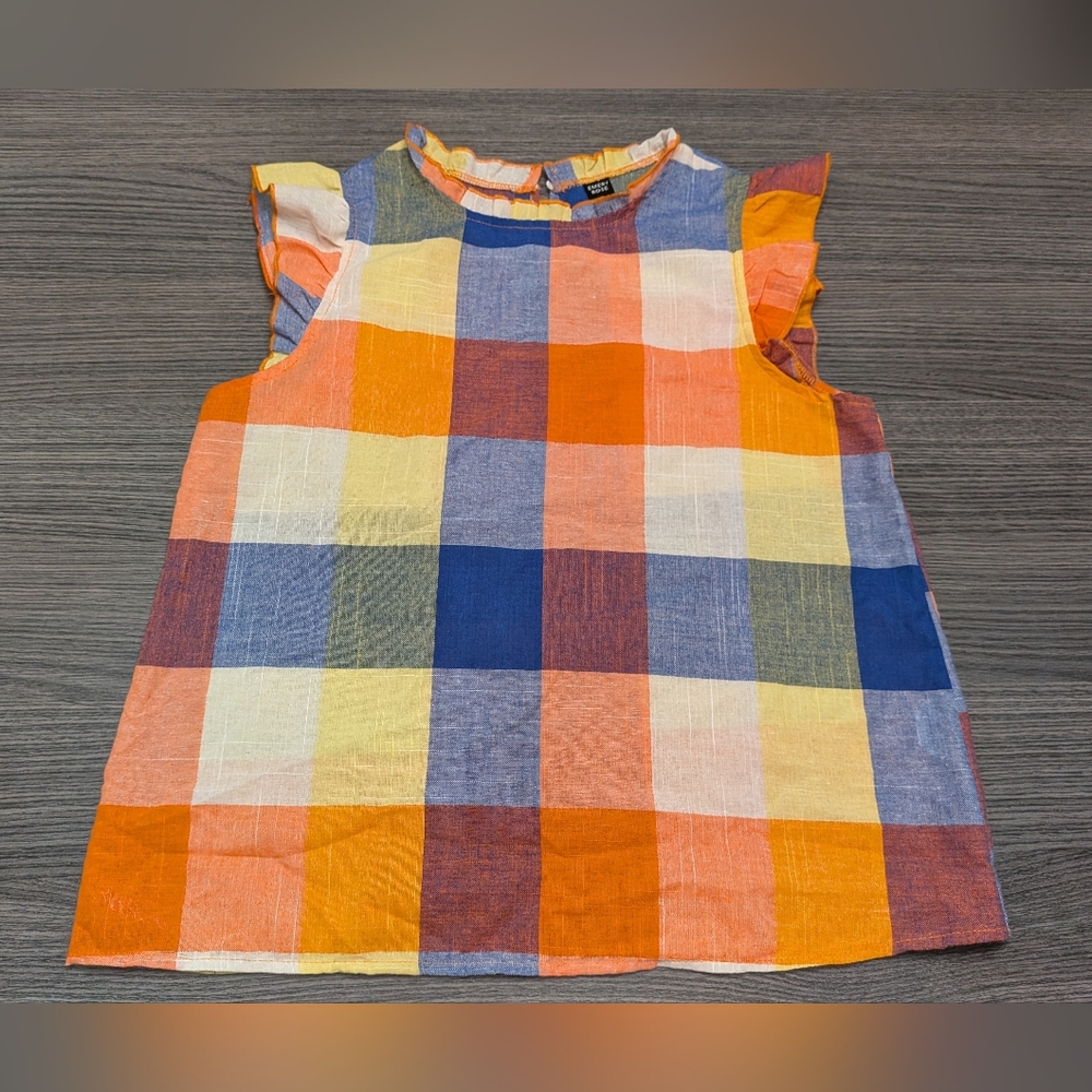 Emery Rose Plaid Womens Top
